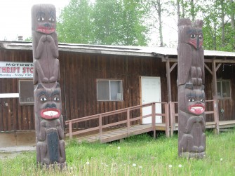 Moricetown Totem Poles