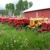 Tractors by the Barn